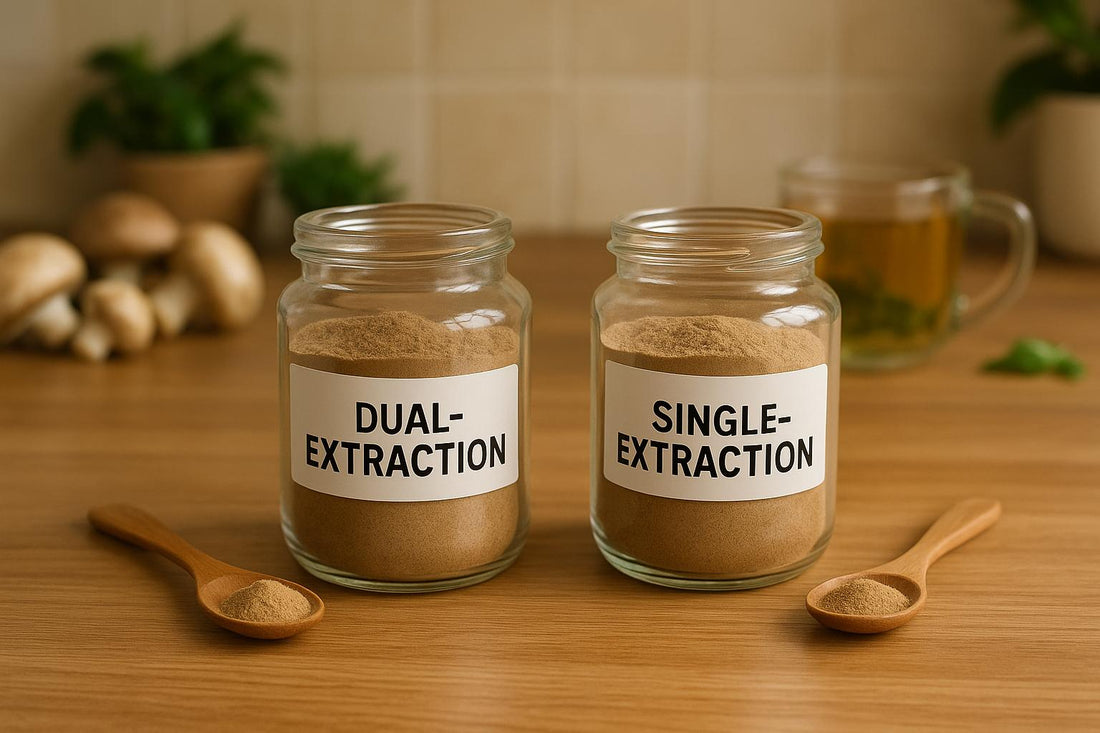 Dual-Extraction vs Single-Extraction Mushroom Supplements - Brain Wave